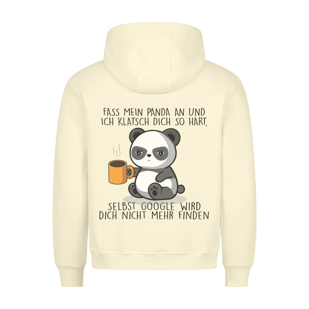 Anfassen Cute Panda - Hoodie Unisex Rückendruck