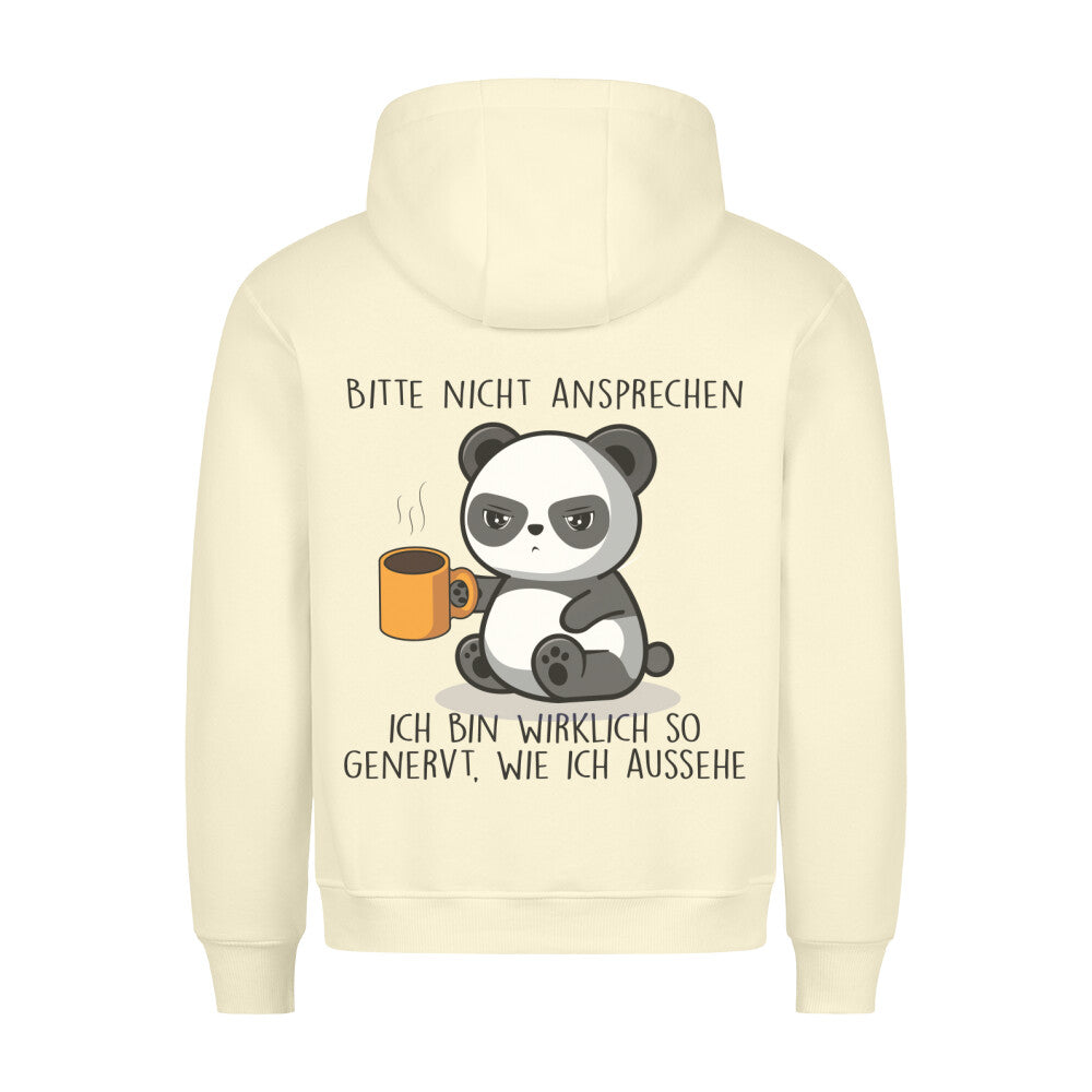 Genervt Cute Panda - Hoodie Unisex Rückendruck