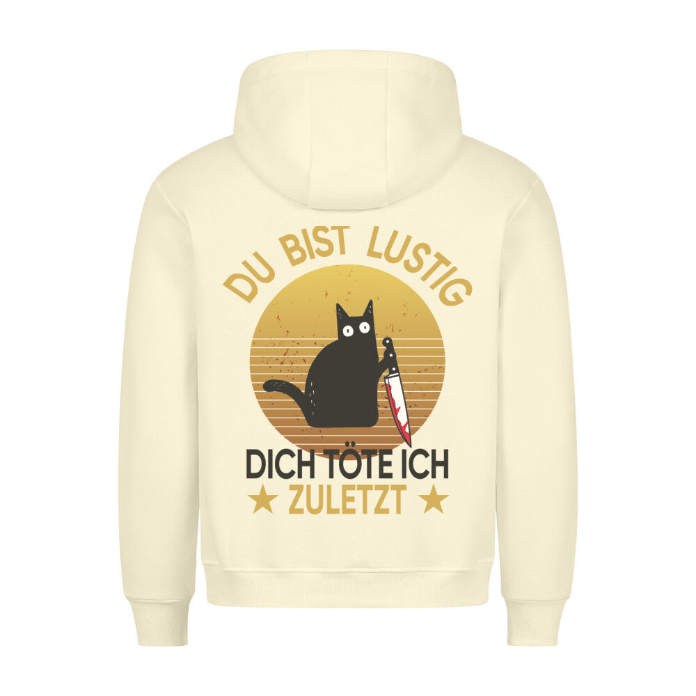 Lustig Katze 2 - Hoodie Unisex Rückendruck