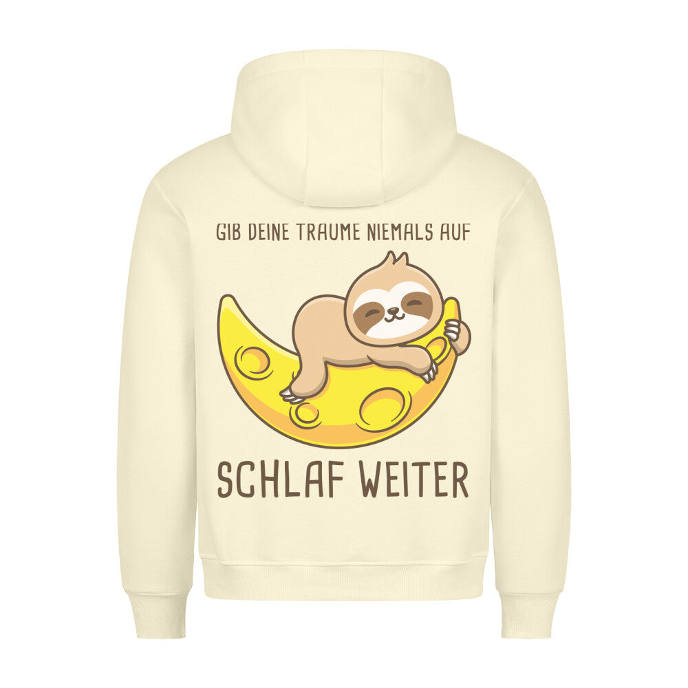 Träume Faultier - Hoodie Unisex Rückendruck