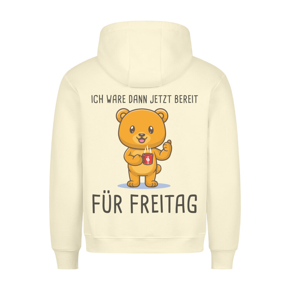 Bereit Bär - Hoodie Unisex Rückendruck