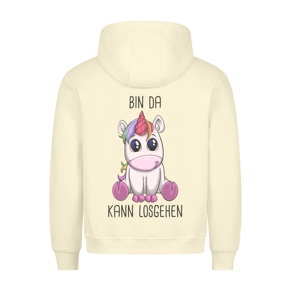 Bin Da Einhorn - Hoodie Unisex Rückendruck