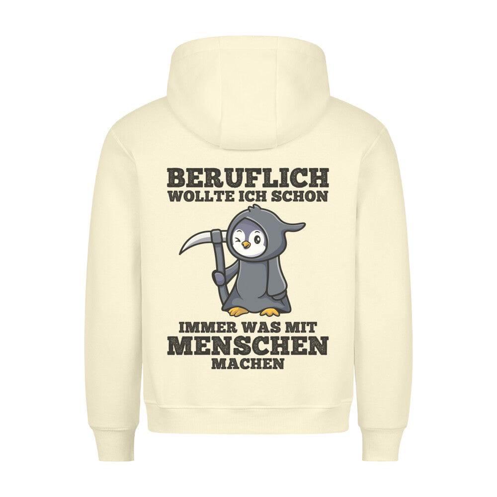 Beruflich Sensenpinguin - Hoodie Unisex Rückendruck