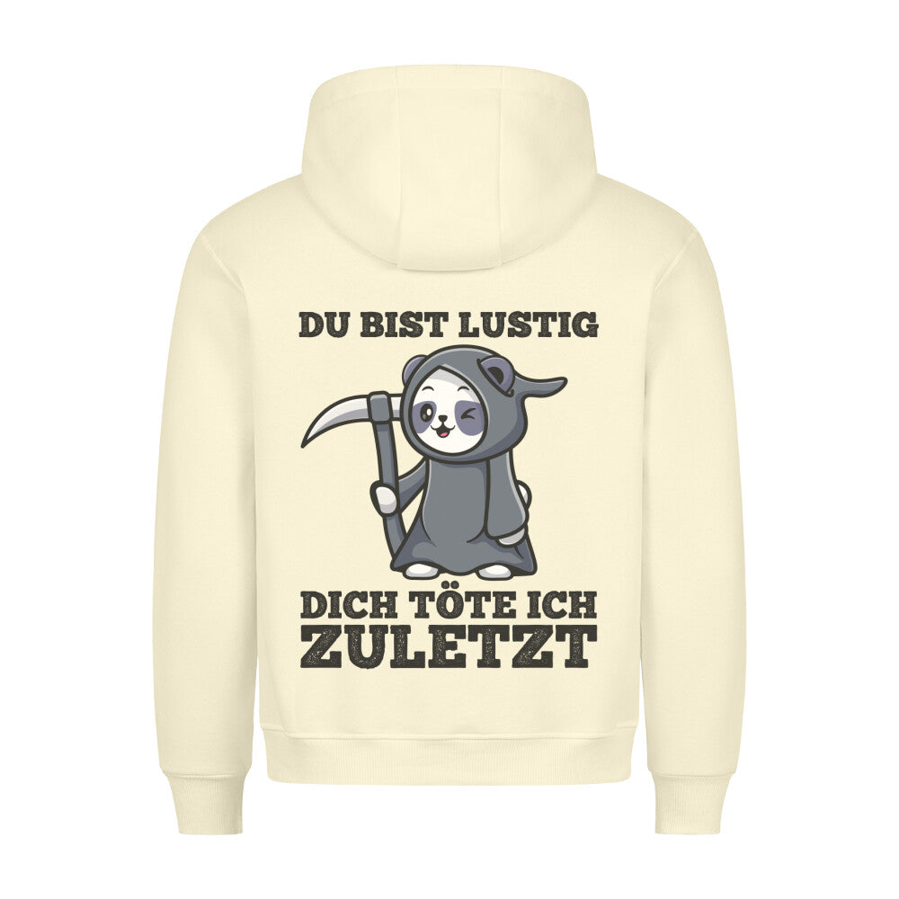 Lustig Sensenpanda - Hoodie Unisex Rückendruck