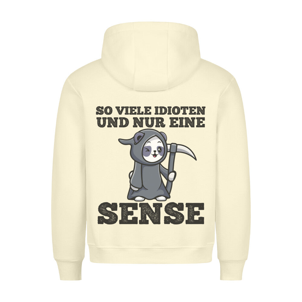 Idioten Sensenpanda - Hoodie Unisex Rückendruck