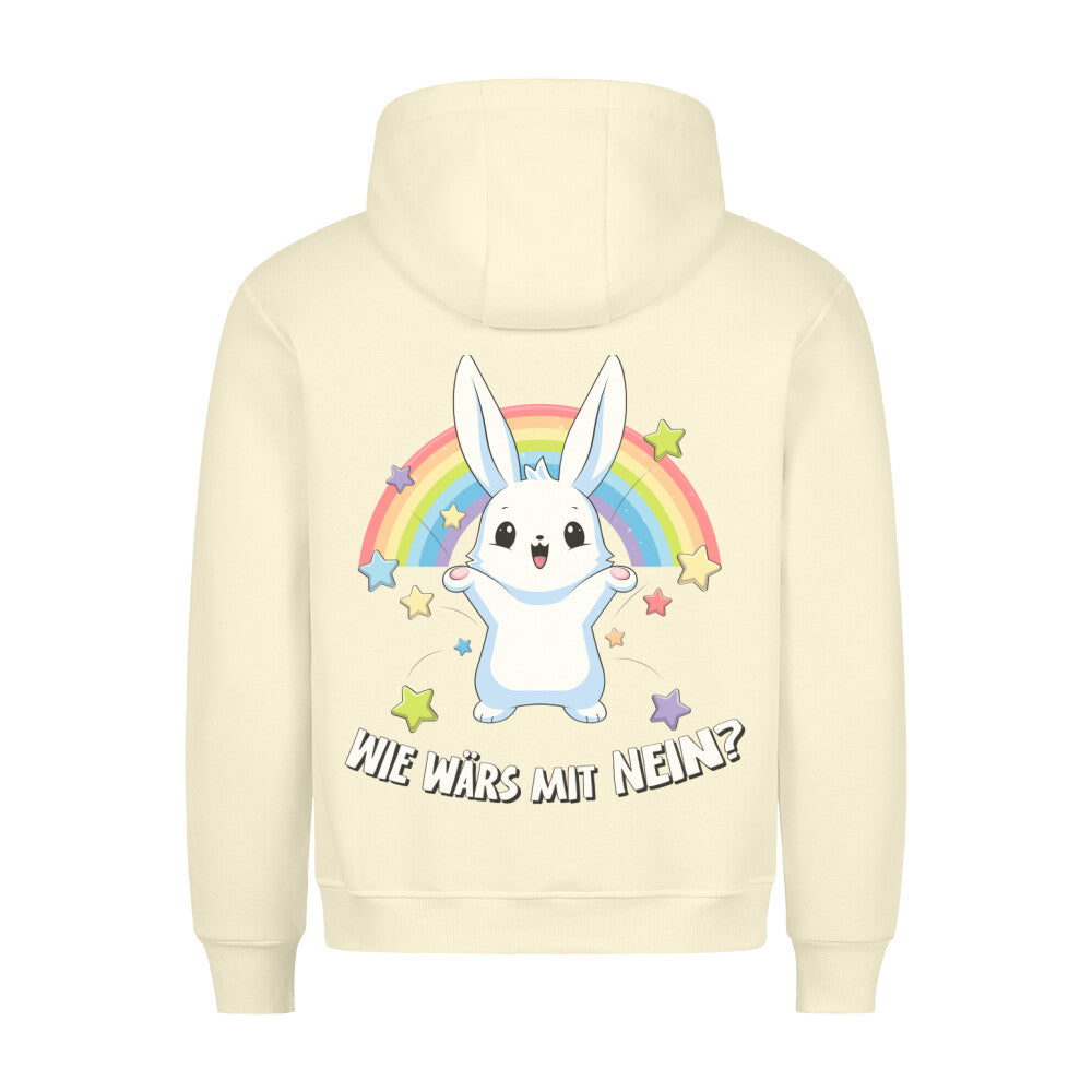 Nein? Hase - Hoodie Unisex Rückendruck