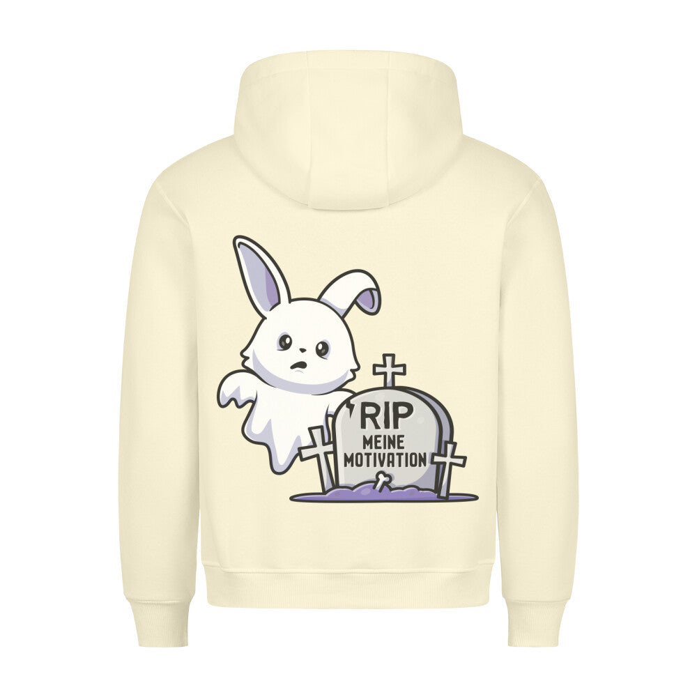 Motivation Hase - Hoodie Unisex Rückendruck