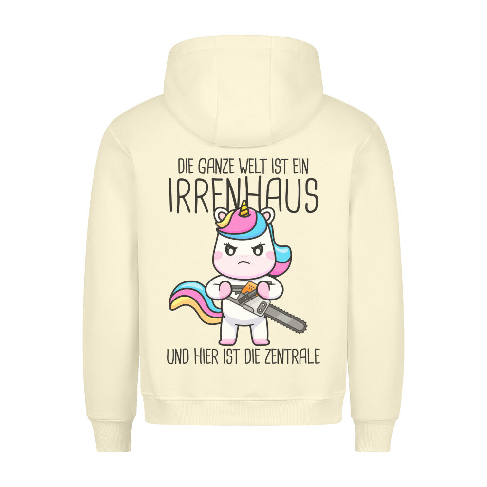 Irrenhaus Einhorn - Hoodie Unisex Rückendruck