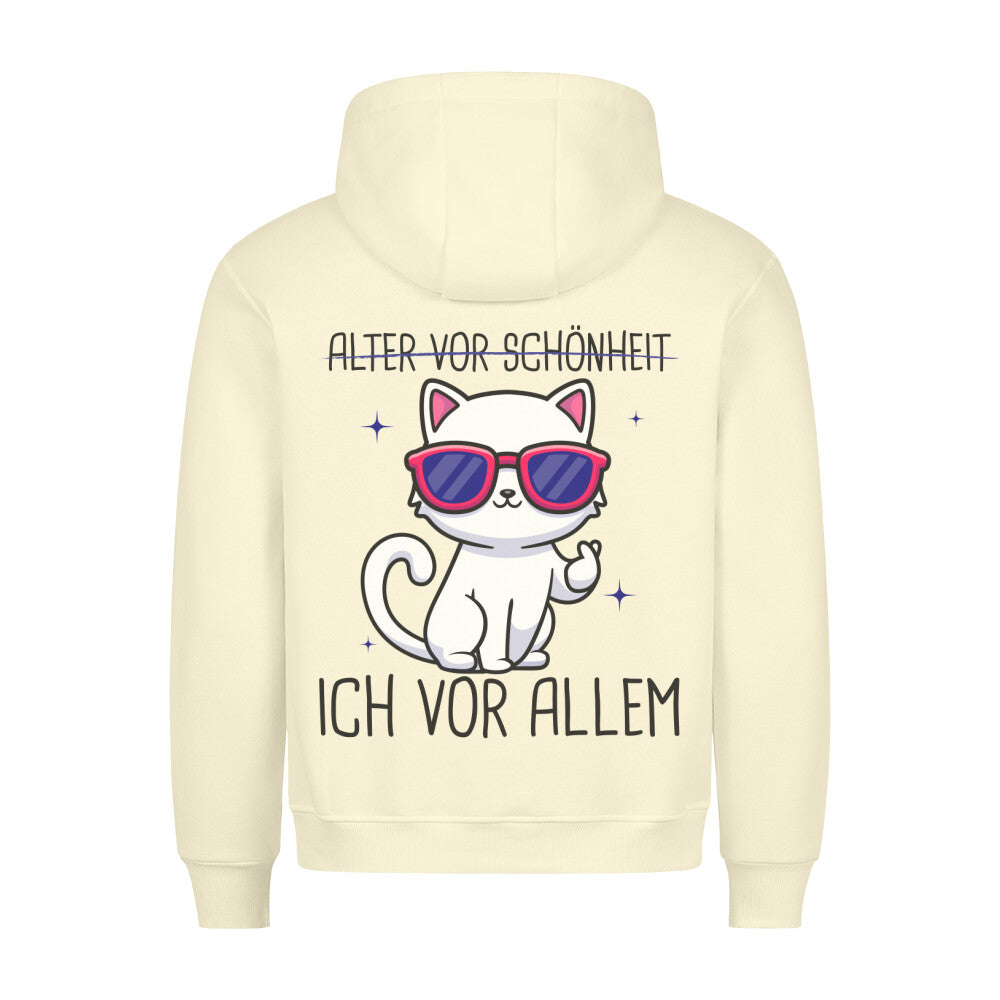 Schönheit Katze - Hoodie Unisex Rückendruck