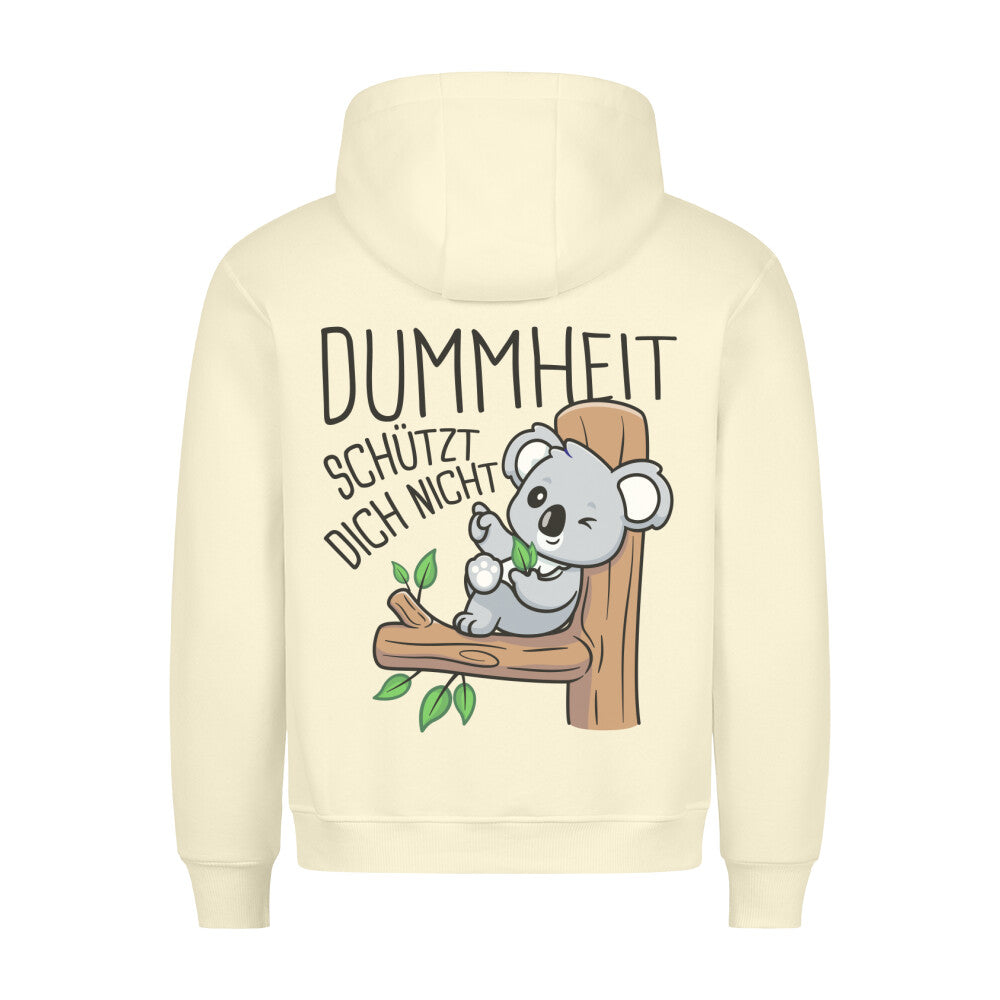 Dummheit Koala - Hoodie Unisex Rückendruck