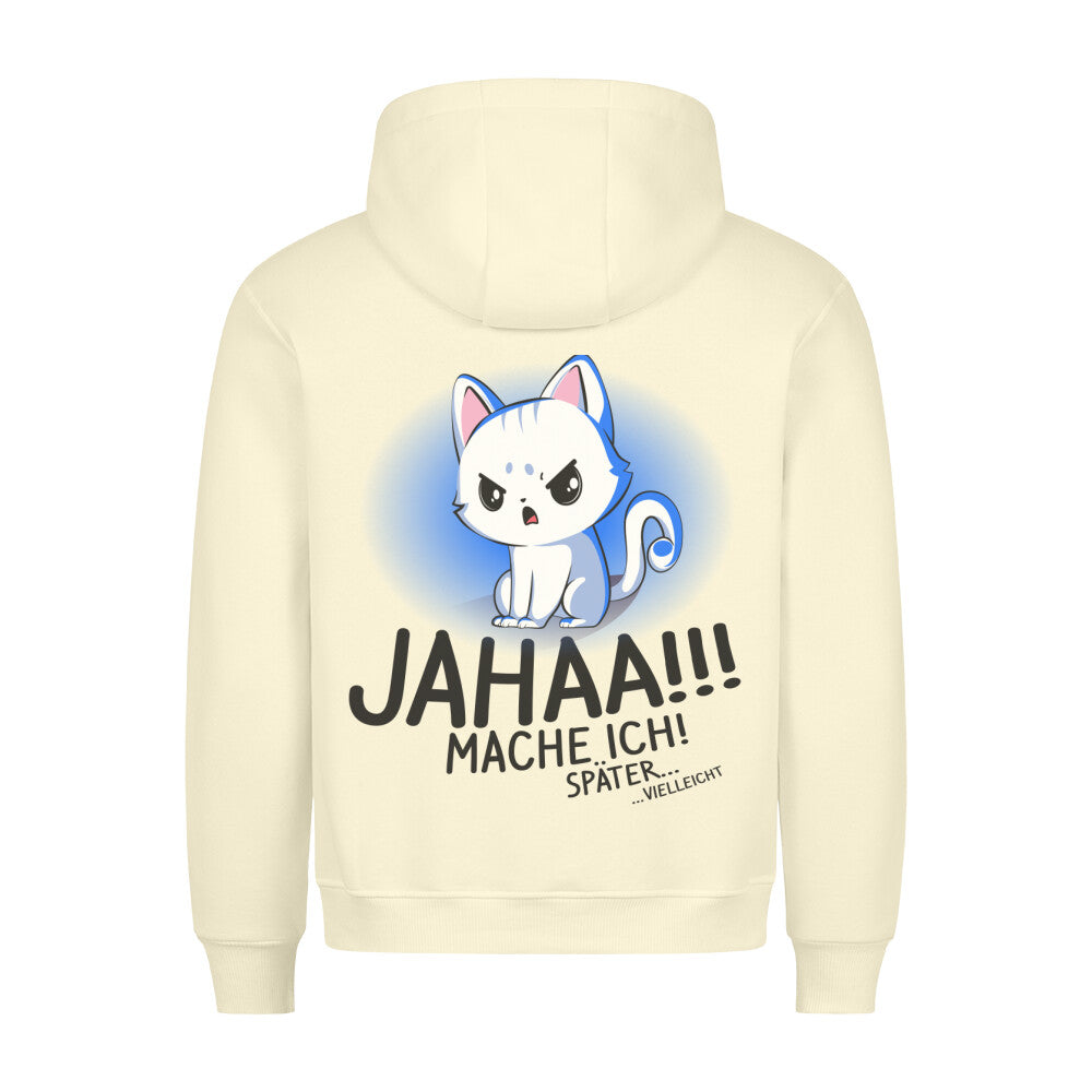 Jaha Katze - Hoodie Unisex Rückendruck