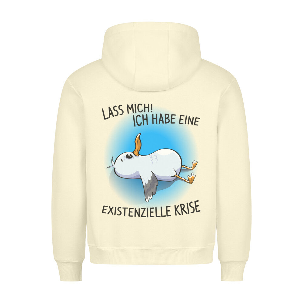 Existenzielle Krise Möwe - Hoodie Unisex Rückendruck