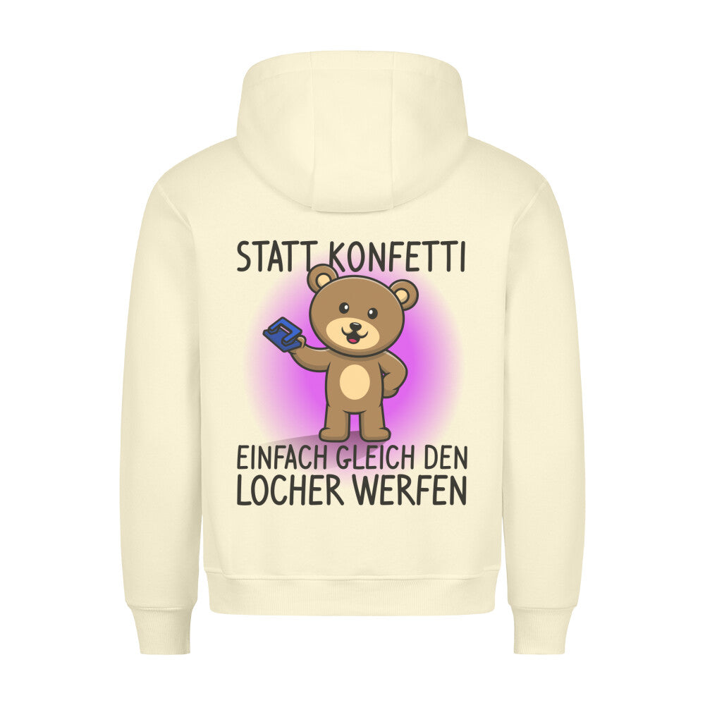 Konfetti Bär - Hoodie Unisex Rückendruck