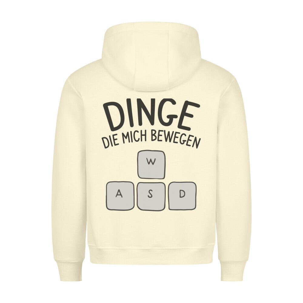 Dinge WASD - Hoodie Unisex Rückendruck