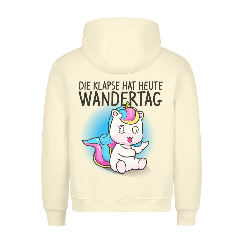 Wandertag Einhorn - Hoodie Unisex Rückendruck