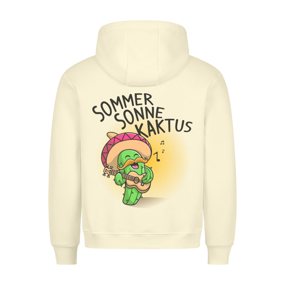 Sommer Kaktus - Hoodie Unisex Rückendruck