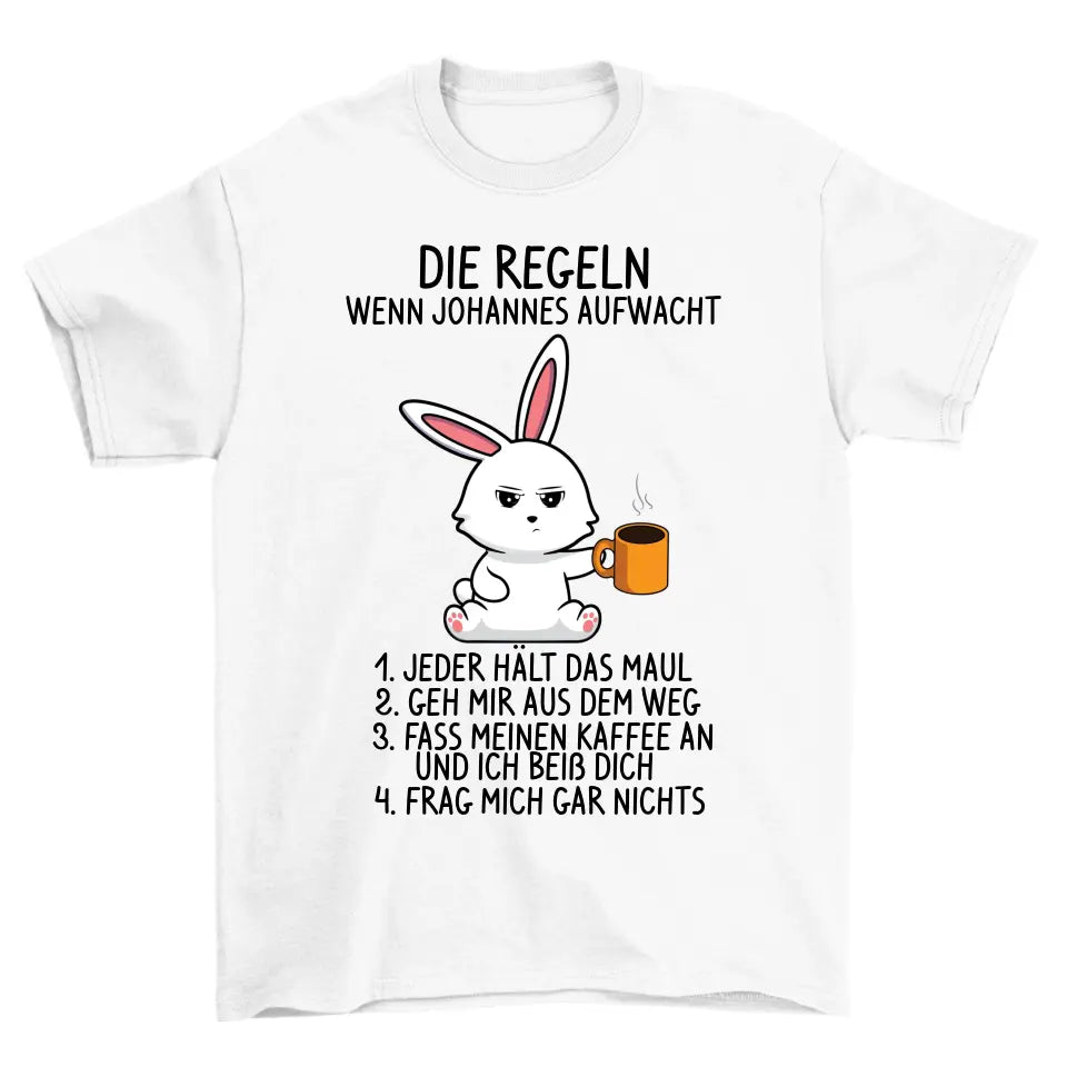 Aufwachregeln - Personalisierbar Unisex