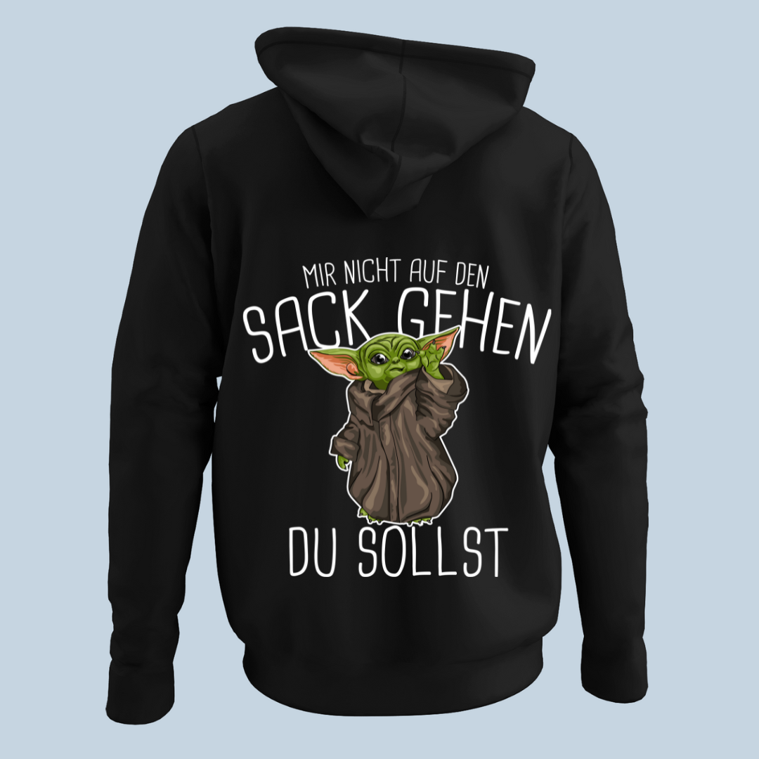 Auf den Sack gehen - Hoodie Unisex Rückendruck