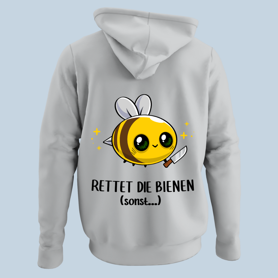 Bienen Rettung - Hoodie Unisex Rückendruck