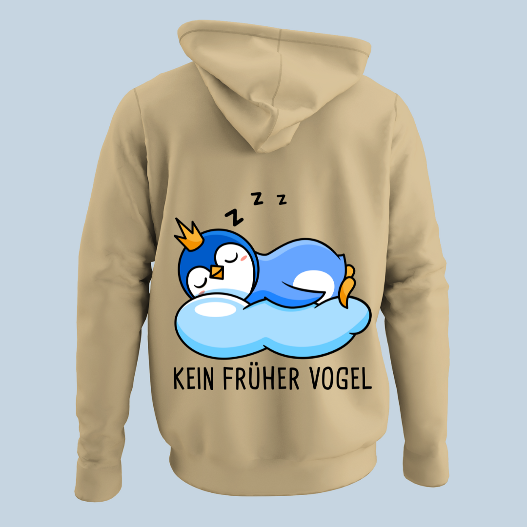 Kein Früher Vogel - Hoodie Unisex Rückendruck