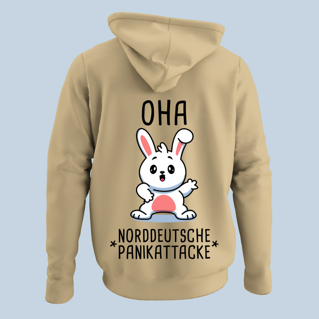 Oha Hase - Hoodie Unisex Rückendruck