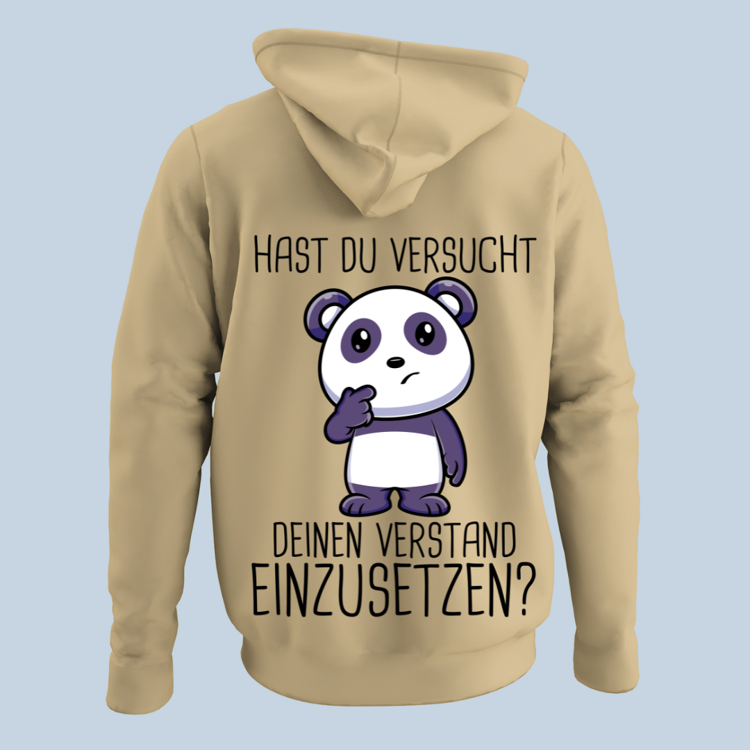 Verstand Panda - Hoodie Unisex Rückendruck