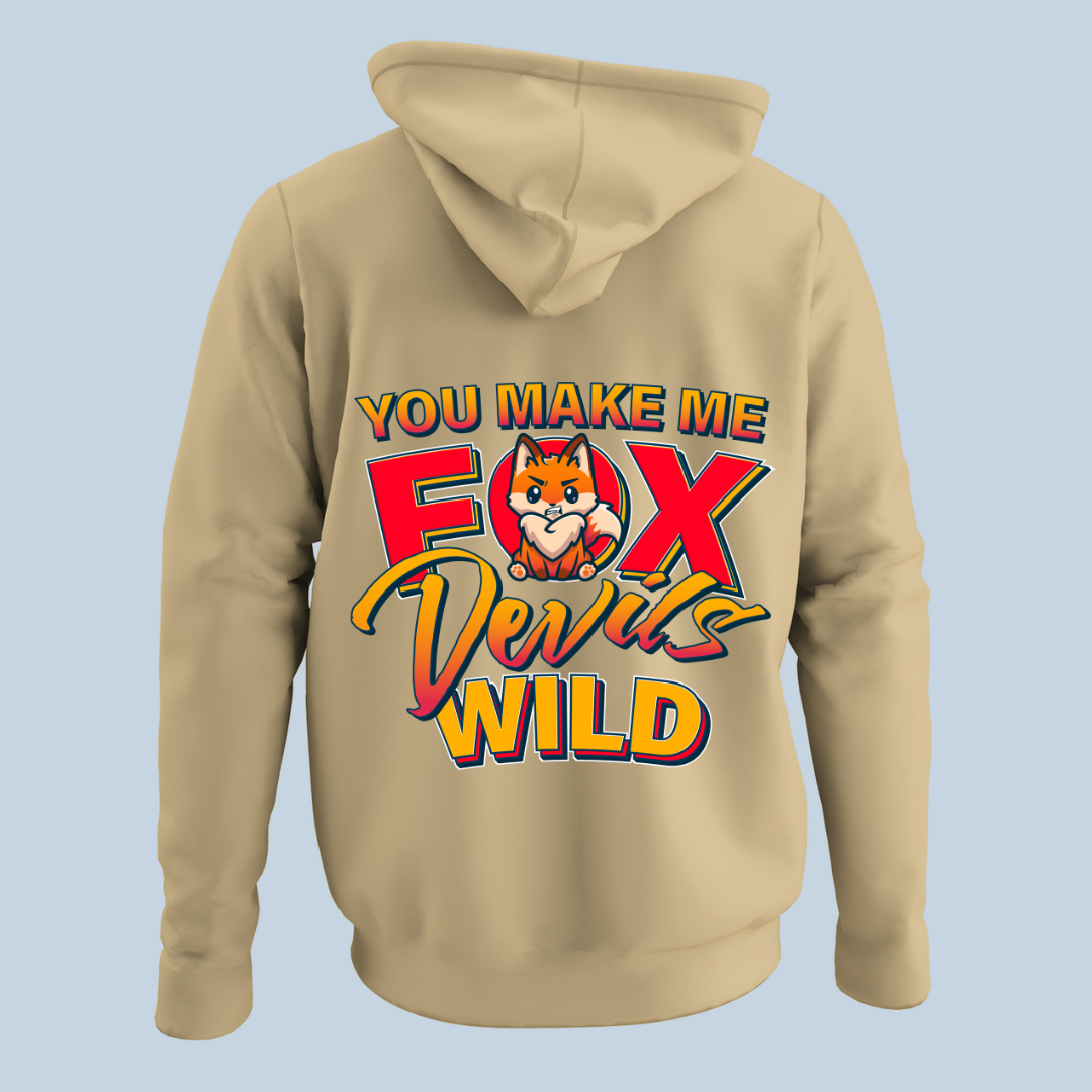 Fox Devils Wild - Hoodie Unisex Rückendruck