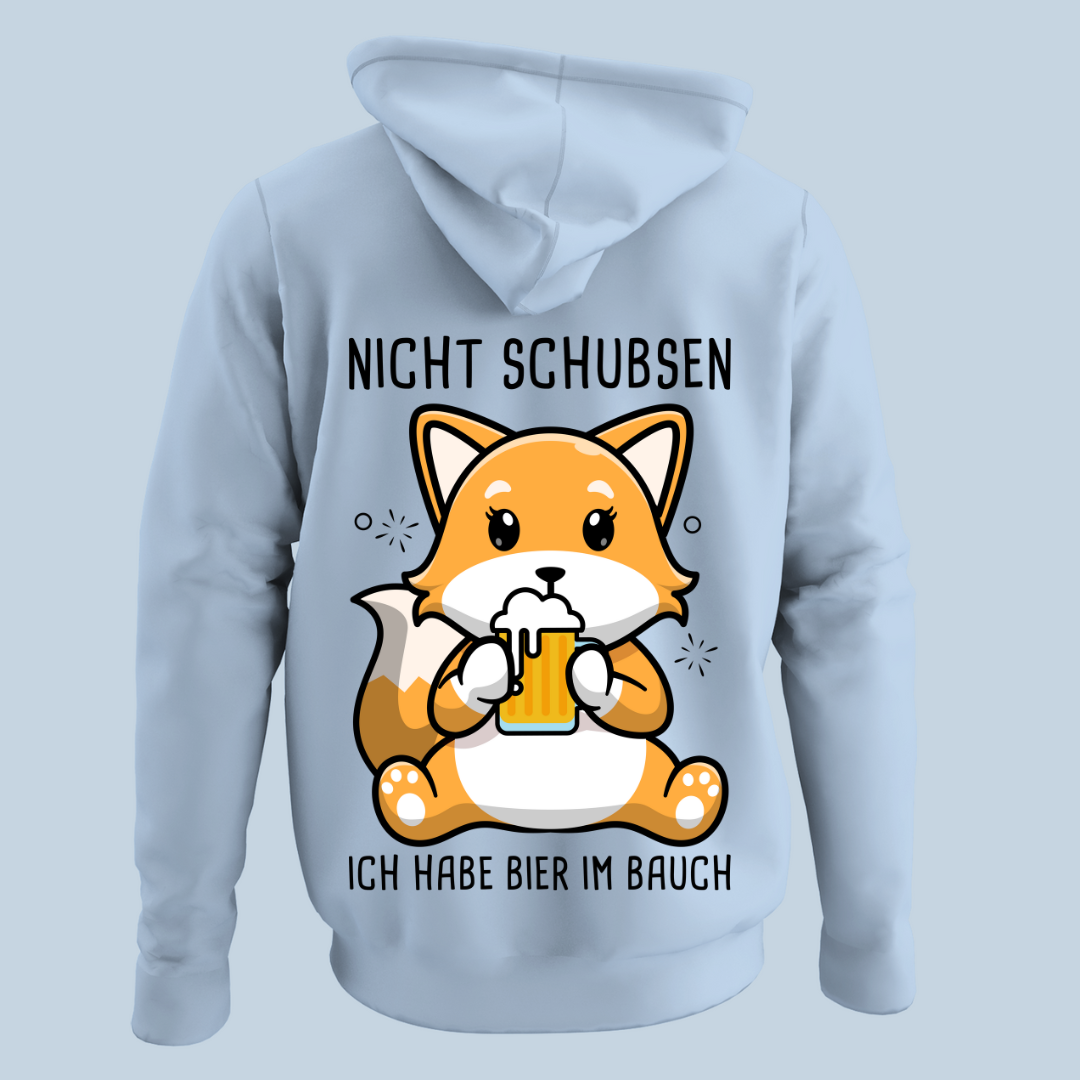 Bierbauch Fuchs - Hoodie Unisex Rückendruck