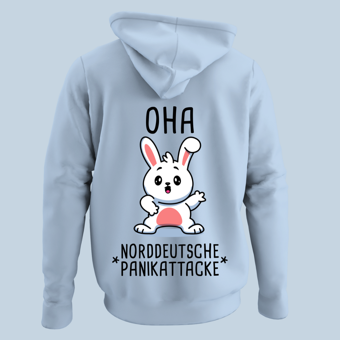 Oha Hase - Hoodie Unisex Rückendruck