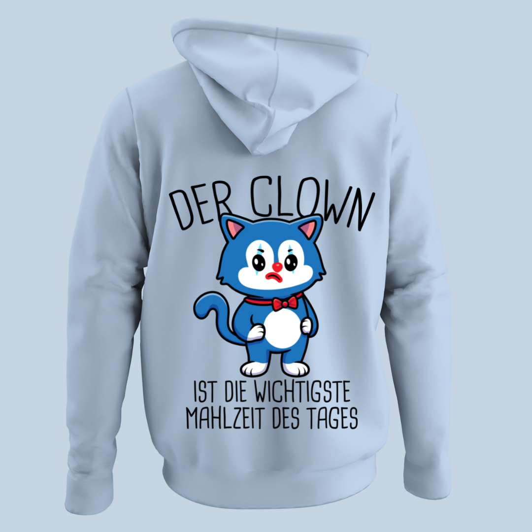 Clown Katze - Hoodie Unisex Rückendruck