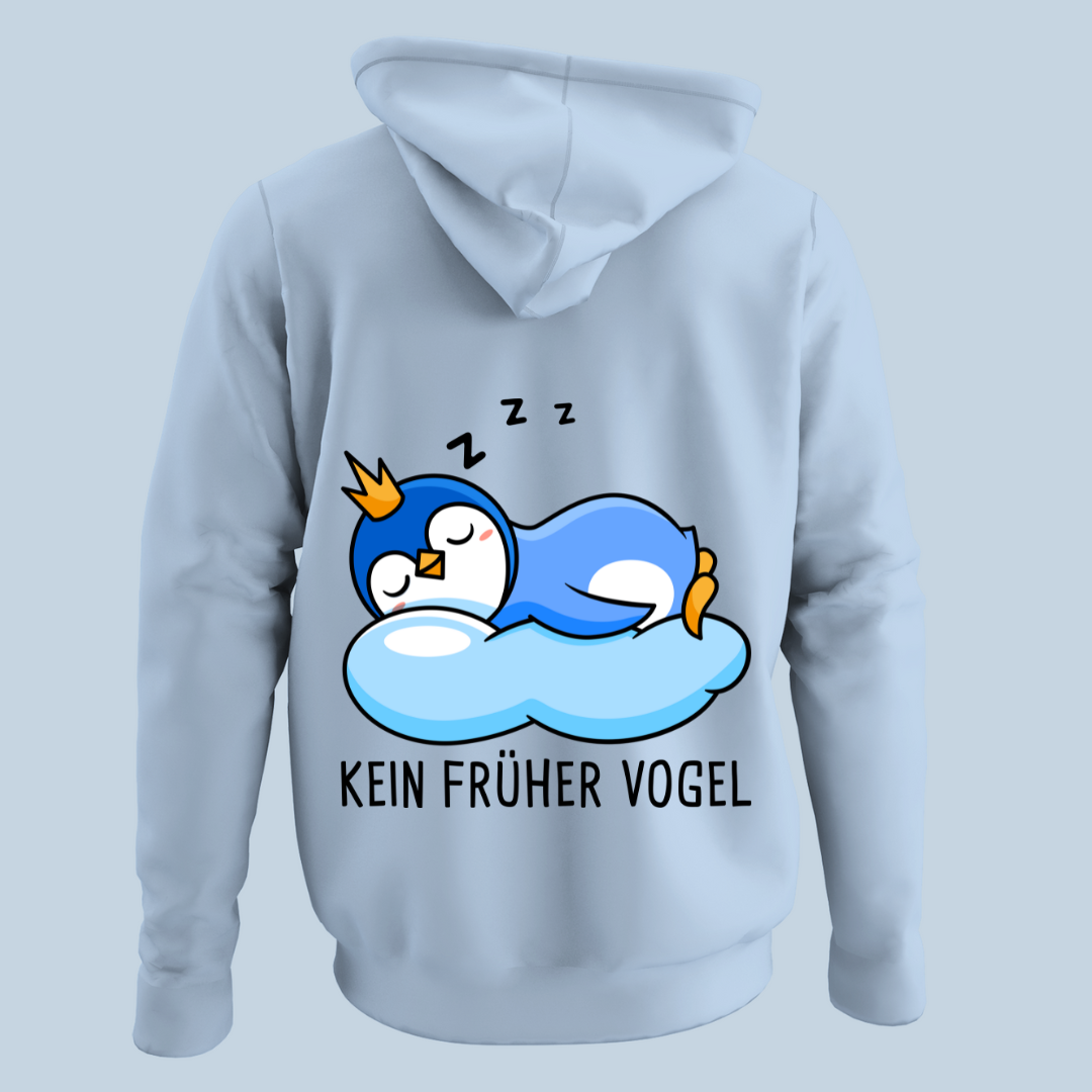 Kein Früher Vogel - Hoodie Unisex Rückendruck