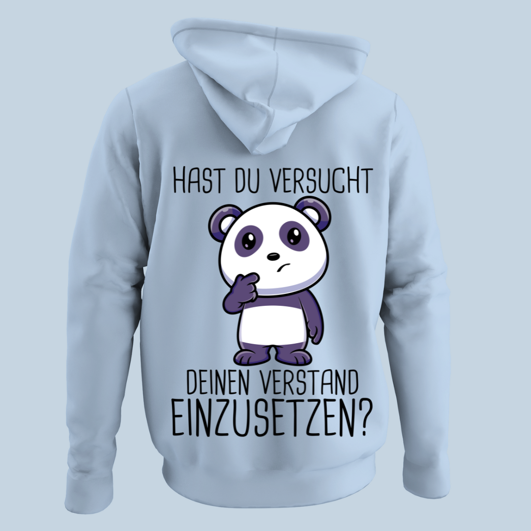 Verstand Panda - Hoodie Unisex Rückendruck