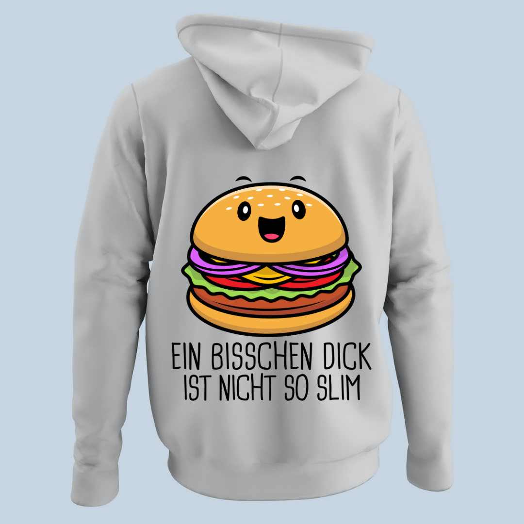 Slim Burger - Hoodie Unisex Rückendruck