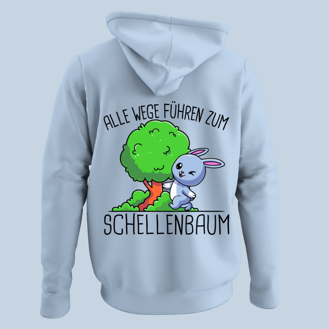 Schellenbaum Hase - Hoodie Unisex Rückendruck