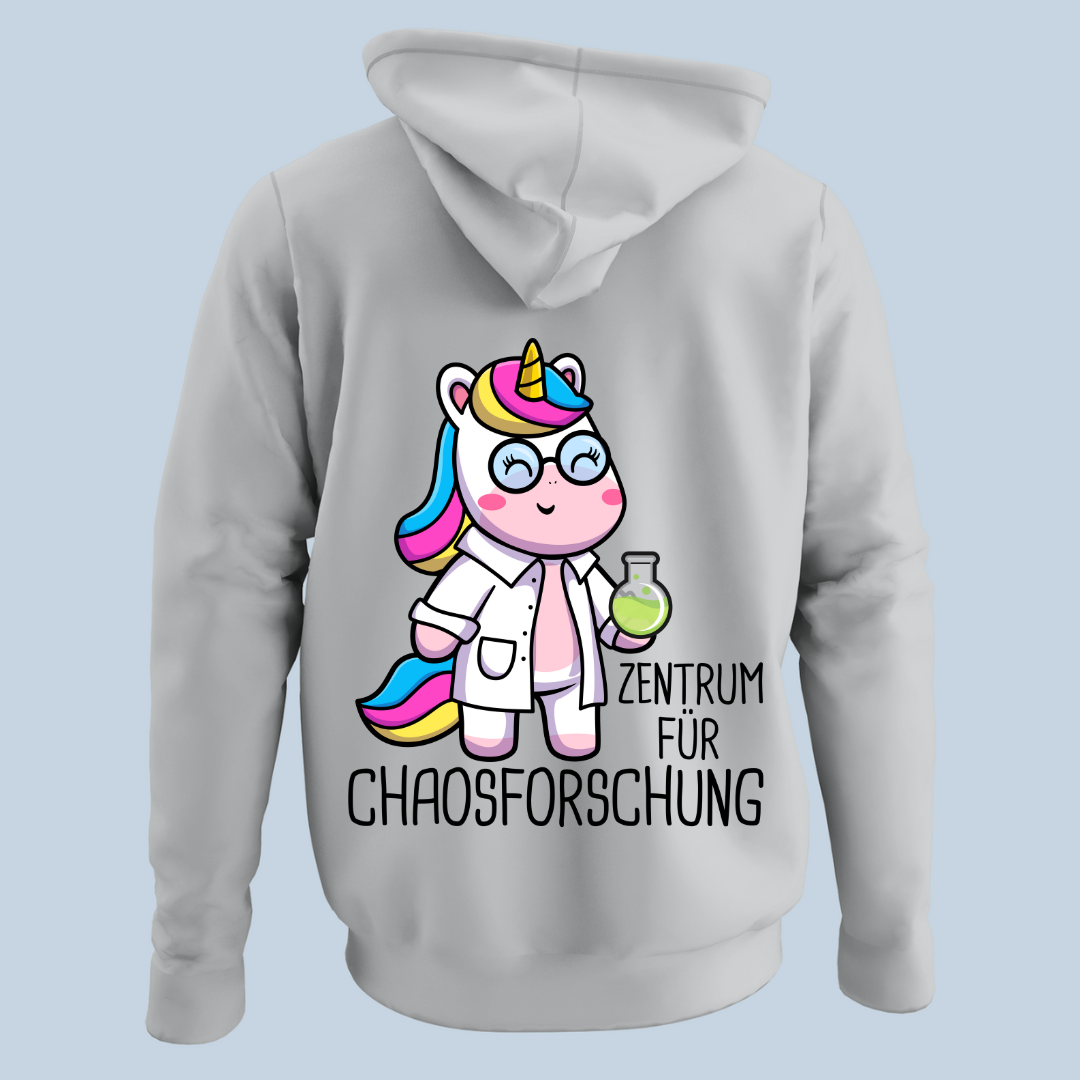 Chaosforschung Einhorn - Hoodie Unisex Rückendruck