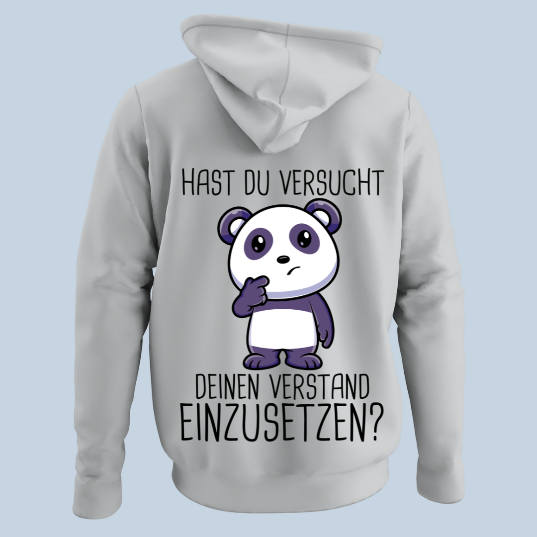 Verstand Panda - Hoodie Unisex Rückendruck