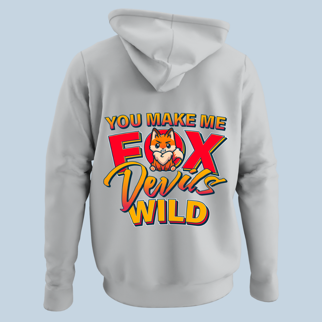 Fox Devils Wild - Hoodie Unisex Rückendruck