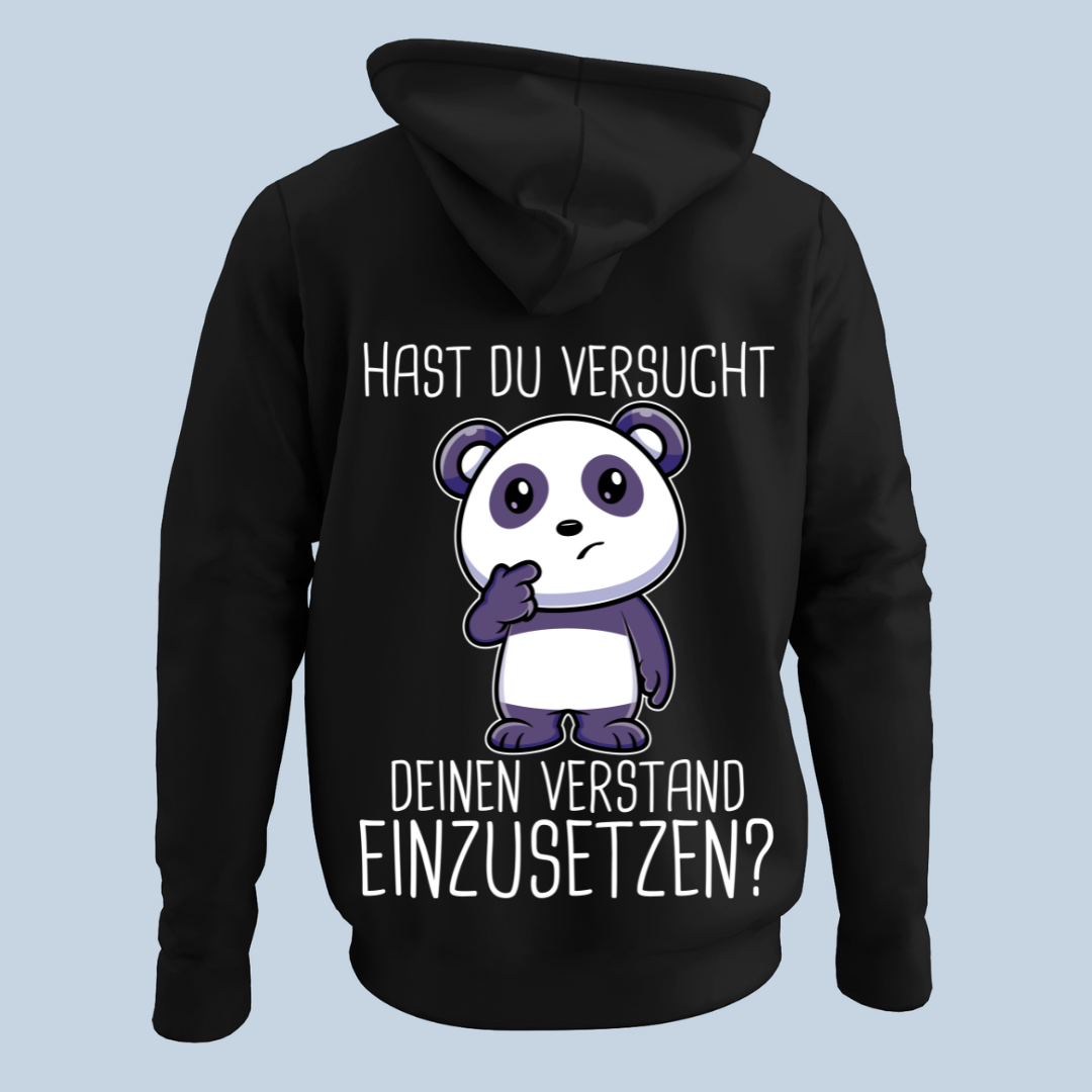 Verstand Panda - Hoodie Unisex Rückendruck