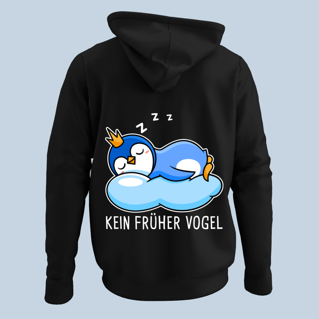 Kein Früher Vogel - Hoodie Unisex Rückendruck