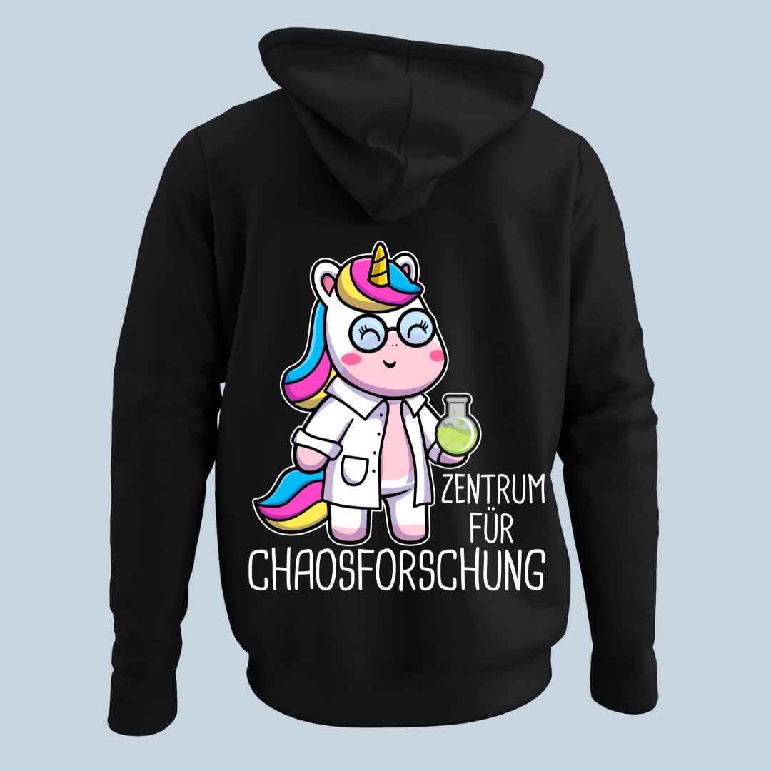 Chaosforschung Einhorn - Hoodie Unisex Rückendruck