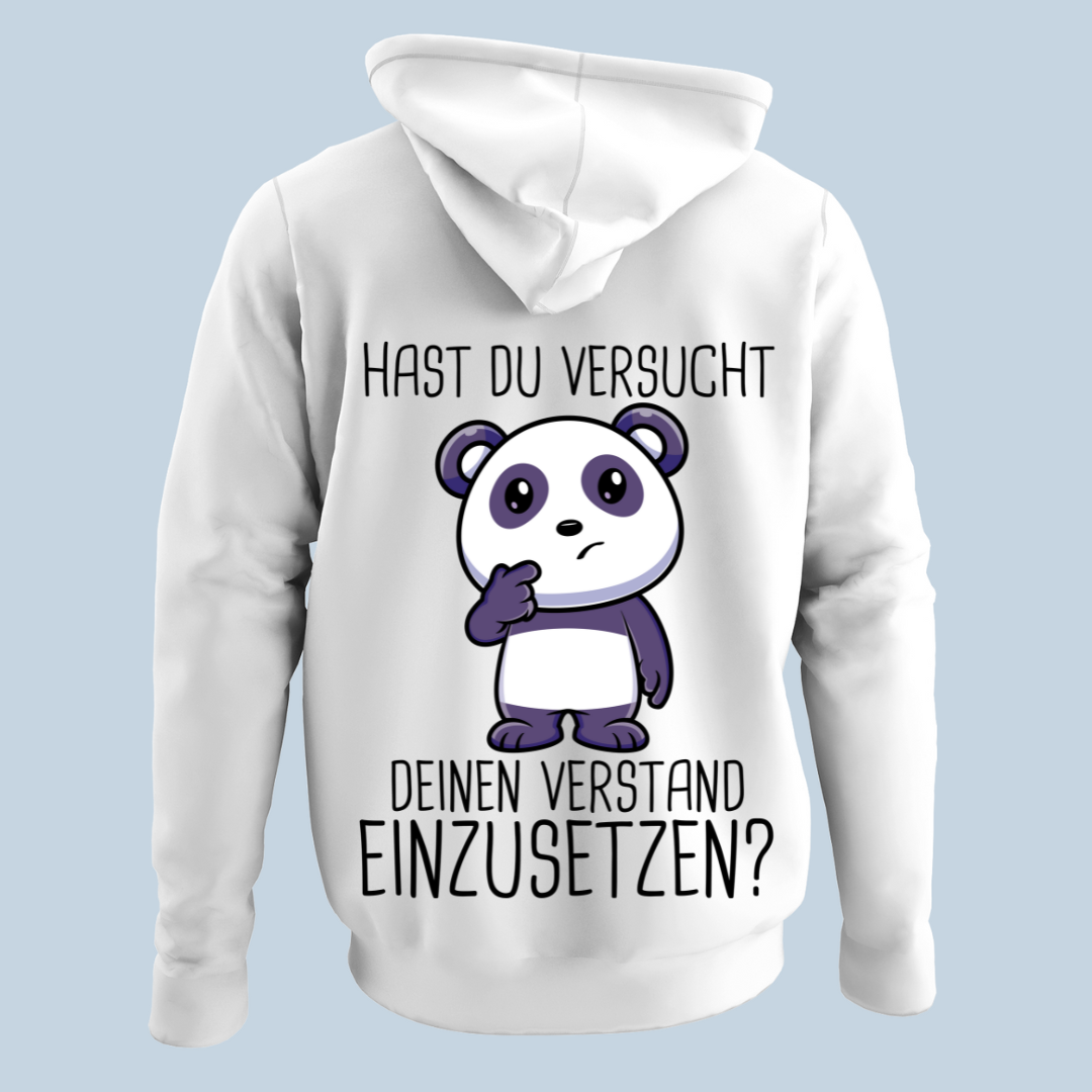 Verstand Panda - Hoodie Unisex Rückendruck