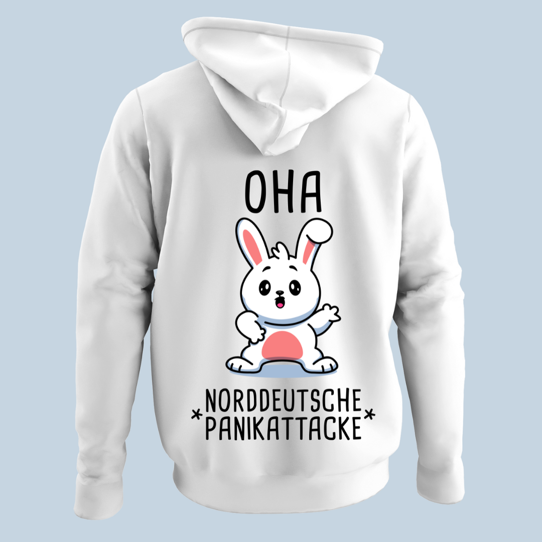 Oha Hase - Hoodie Unisex Rückendruck