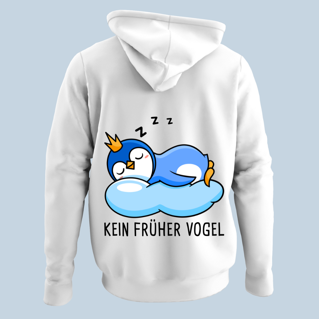 Kein Früher Vogel - Hoodie Unisex Rückendruck