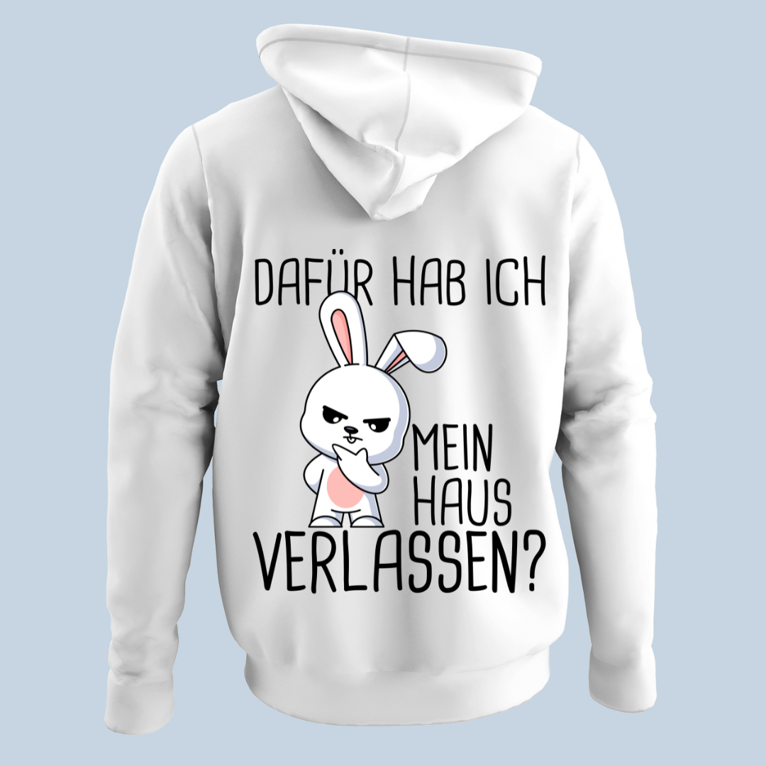 Haus Hase - Hoodie Unisex Rückendruck