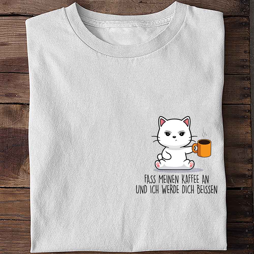Beißen Cute Cat Brust - Shirt Unisex