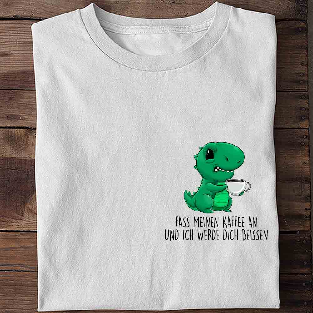 Beißen Cute Angry Dino Brust - Shirt Unisex