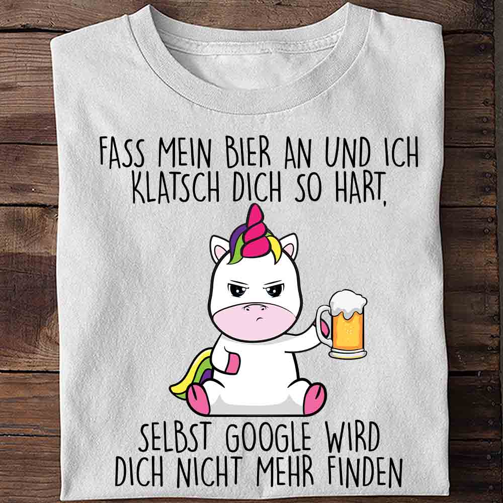 Biergoogle Cute Einhorn - Shirt Unisex