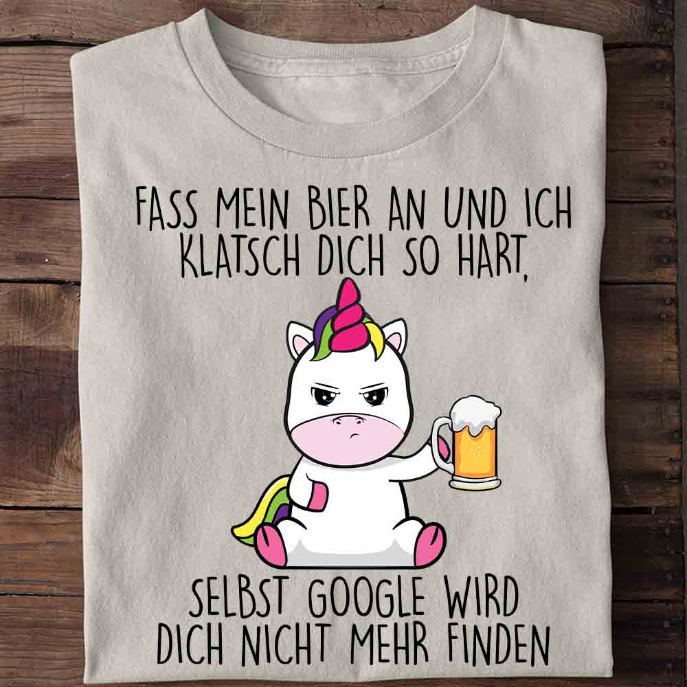 Biergoogle Cute Einhorn - Shirt Unisex