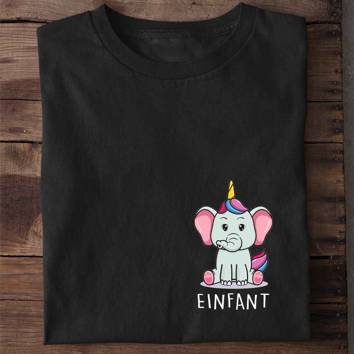 Einfant Elefant Brust - Shirt Unisex