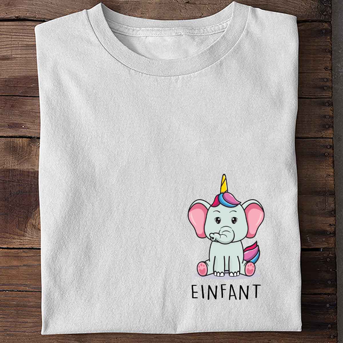 Einfant Elefant Brust - Shirt Unisex